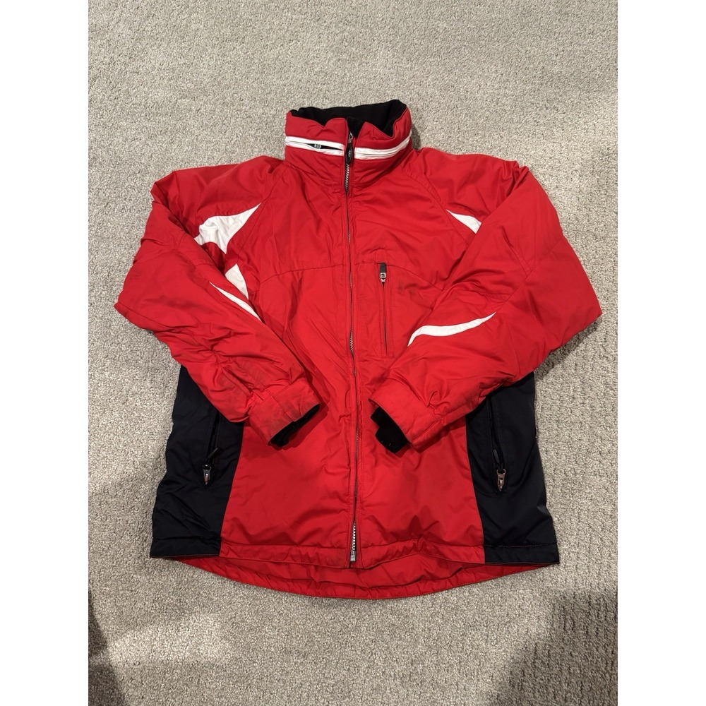 Obermeyer Womens Size 10 ATC Waterproof Winter Ski Jacket Red Parka HydroBlock